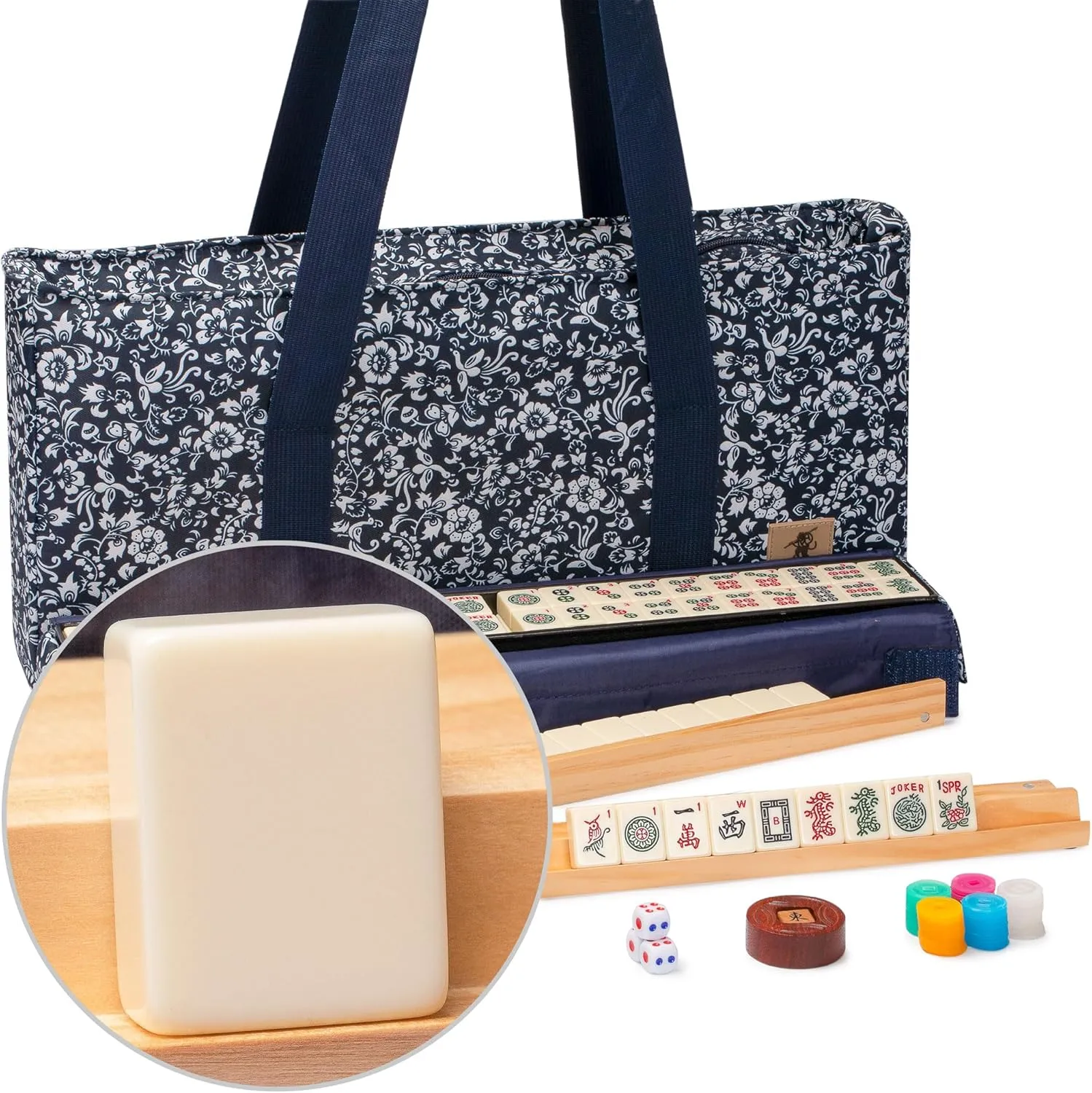 Yellow Mountain Imports Santorini American Mahjong Set